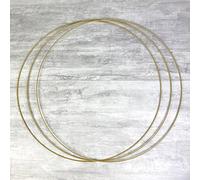 Gros lot 3 Grands Cercles métalliques doré ancien, diam. 70 cm pour abat-jour, Anneaux epoxy Attrape rêves