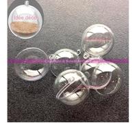 Gros lot de 100 petites Boules diam 4 cm en plastique transparent séparable, Contenant cristal alimentaire sécable - Unique