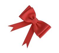 Gros Noeud Cadeau,Grand NœUd en Satin Lot De 2 Décorations Gâteaux en Forme Gros Nœud Papillon Coloré for Anniversaire, Fête, Mariage, Dessert(Red)