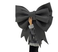 Gros Noeud Cadeau Kit De Décoration Murale À Faire Soi-même avec Nœud Géant, Papier Éponge 3 Mm, for Mariage, Noël, Restaurant, Prédécoupé, Assemblage Facile(Black,75cm DIY Material)