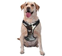 Gros plan du harnais Magic Watergate Premium pour chiens de petite, moyenne et grande taille - Durable, ne tire pas avec sangles réfléchissantes et boucles à dégagement rapide, taille M