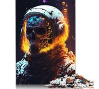 Gros Plan d'un Puzzle d'astronaute 500 pièces Puzzles en Bois Puzzle pour Adultes Puzzles Casse-tête pour Adultes 500 pièces (52 x 38 cm)