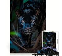 Gros Plan sur Black Panther Puzzle de 1000 pièces pour Adolescents Stimulation cérébrale, Bien-être, Loisirs et Plaisir Coffret Cadeau Parfait (50x75cm)
