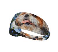 Gros Plan sur Le Shih Tzu,Bandeau de Sport Unisexe, Bandeau élastique Multi-usages pour Cheveux