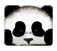Gros Plan sur Le Visage d'un Panda Tapis De Souris Bords Cousus Tapis Souris Antidérapante Mouse Pad pour Études Pc Bureau 25X30Cm