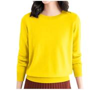 Gros Pull Femme Hiver Bien Chaud, Pull Femme Mode, Pullover Col Bas Décontracté Tricoté À Manches Longues Hauts Nouveaux Elegant Lâche Casual Pulls Confortable Coupe Classique Rétro