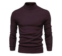 Gros Pull Homme HiverSweat Homme sans CapucheSweat-Shirt Slim Fit Chaude Lâche Loisirs Et Mode Automne Et Hiver Sweatshirts Simple Classique Tricot Épaisse Chandail À Col Rond Décontracté