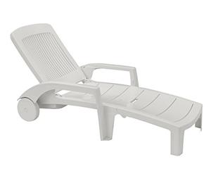 GROSFILLEX 44041004 Bain de Soleil Fidji, Blanc, 187 x 73 x 28 cm