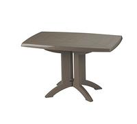 GROSFILLEX 52149181 Table Vega 118 x 77, Taupe, 118 x 77 x 72 cm