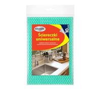 GROSIK Lingettes universelles, pour la maison, la cuisine, la salle de bain, le nettoyage, universelles, très absorbantes, durables, 10 pièces, vert et blanc