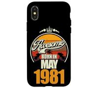 Großartig Seit Mai 1981 45th Geburtstag Spruch 45 Jahre Coque pour iPhone X/XS