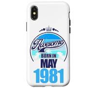 Großartig Seit Mai 1981 45th Geburtstag Spruch 45 Jahre Coque pour iPhone X/XS