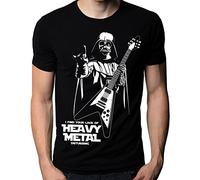 Grossbull The Nakin Funny Star Wars I Find Your Lack of Heavy Metal Flying V Guitar T-Shirt Large