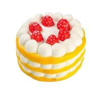Grosse Balle Anti-Stress Squishy en Forme de gâteau - Énorme Part de gâteau Squishy Jumbo pour Adultes - Jouet de détente Doux pour Le Bureau et la Maison (D)