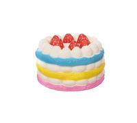 Grosse Balle Anti-Stress Squishy en Forme de gâteau - Énorme Part de gâteau Squishy Jumbo pour Adultes - Jouet de détente Doux pour Le Bureau et la Maison (A)