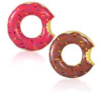 Grosse Bouee Donut Adulte, 120cm Bouée Piscine Donuts, Bouee Sirene Bouée de Natation PVC Bouée Gonflable de Tube pour Ainsi qu'à des Adultes Les Fêtes D'été sur La Plage et La Piscine
