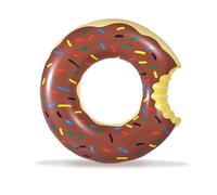 Grosse Bouee Donut Adulte, 120cm Bouée Piscine Donuts, Marron Bouee Sirene Bouée de Natation PVC Bouée Gonflable de Tube pour Ainsi qu'à des Adultes Les Fêtes D'été sur La Plage et La Piscine
