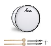 Grosse Caisse de Batterie Tambour Bas Marche Orchestre 20''x12'' avec Maillet