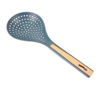 Grosse Cuillère à Passoire ABS pour Nouilles et Soupe, Long Manche Bleu