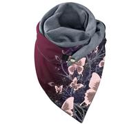 Grosse Echarpe Femme, ÉCharpe Universelle ImpriméE ÉLéGante à Double Couche avec Boucle Douce Et Confortable pour Saisons Automne Hiver