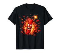 Grosse Explosion du Dessin animé Crazy Dynamite Firework T-Shirt