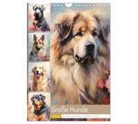 Große Hunde. Schöne Aquarelle von tollen Tieren (Wandkalender 2026 DIN A4 hoch), CALVENDO Monatskalender: Imposante Begleiter mit Charakter und Ansprüchen