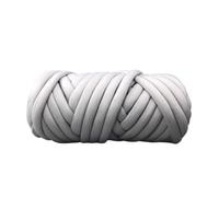 Grosse Laine à Tricoter à la Main 1000g Tricot Super Chunky Couverture Vegan Braid Soft Bras Tapis Jetez des fils de couverture(Light grey)