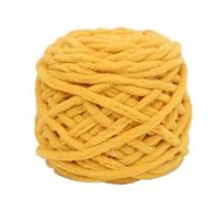 Grosse Laine Boule de fil à rayures glacées, 100g/bricolage, épais, bâton simple brin, écharpe tissée la main, pantoufles et sac tricoté, 50m, doux chaud(12 turmeric)