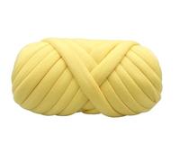 Grosse Laine,Pelote Laine Grosse Maille Fil épais Super volumineux de 0.5KG, for tricot à la main, Crochet, grand coton doux, bras bricolage, fil filer for couverture(0.5kg yellow)