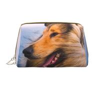 Große Make-up-Tasche, Leder-Kosmetiktasche, Reise-Toilettenartikel-Organizer, Make-up-Tasche, Beau Colley Rugueux