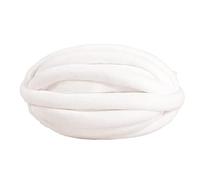 Grosse Pelote Laine Chunky Yarn DIY, Fils à tricoter la main, fil épais en velours de cristal tressé, coton for bricolage, couverture faite, oreiller, nid d'animal(Fairy white)