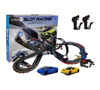 Grosse piste de course avec 2 boucles voitures télécommandées lumières