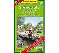 Große Radwander- und Wanderkarte Spreewald mit Märkischer Heidelandschaft: Ausflüge zwischen Burg, Lübbenau, Lübben, Luckau, Schlepzig, Märkische Heide und Schwielochsee. 1:35000