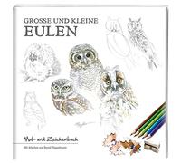 Große und kleine Eulen: Mal- und Zeichenbuch