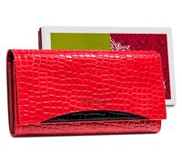 Grand portefeuille femme en cuir verni à motif animalier - Peterson