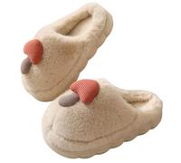 Grosses Bottes Pour Femmes Avec Talon Slippers For Women&Men Memory Foam Retro Soft Plush Warm Slip On Christmas Slippers Cute Checkered Cozy Indoor Outdoor Bottes Mi-mollet Pour Femmes (Beige, 39)