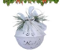 Grosses Cloches de Noël | 8 cm Métal pour Fêtes | Métal Art Vintage Cloches Ornements De Noël | pour Intérieur Cheminée Guirlande Fenêtre Mur Porte Jardin Cour