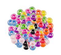 Grosses Perles Acryliques 100 Pièces Grandes Breloques Plates Rondes