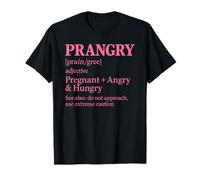 Grossesse farfelue : maman enceinte drôle qui deviendra une future mère, mangez T-Shirt