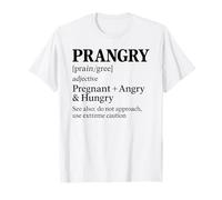 Grossesse farfelue : maman enceinte drôle qui deviendra une future mère, mangez T-Shirt