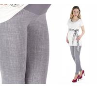 Grossesse Pantalon Motif Leggings Pantalon de Grossesse Long Peigné Coton