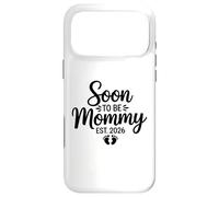 Grossesse révélant bientôt Maman 2026 bébé Coque pour iPhone 17 Pro Max