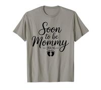 Grossesse révélant bientôt Maman 2026 bébé T-Shirt