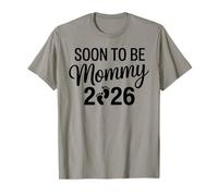 Grossesse révélant bientôt Maman 2026 bébé T-Shirt