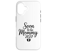 Grossesse révélant bientôt Maman 2027 bébé Coque pour iPhone 16