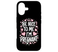 Grossesse Sois Gentille avec Moi, Je suis Enceinte, drôle Coque pour iPhone 17