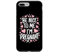 Grossesse Sois Gentille avec Moi, Je suis Enceinte, drôle Coque pour iPhone 7 Plus/8 Plus