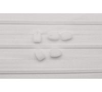 Großhandel für Schneiderbedarf Fermetures Éclair sans Fin 5 m avec 5 curseurs spéciaux pour Parure de lit Chaîne Spirale de 4 mm Blanc