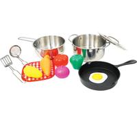 Großhandel GmbH - Marchandise SpielMaus Cuisine Set de casseroles en acier inoxydable, 13 pièces