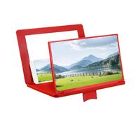 Grossisseur d'écran pour smartphone - 30,5 cm - Projecteur HD 3D - Angle d'inclinaison réglable - Avec miroir et support pliable - Pour TV, jeux, riz